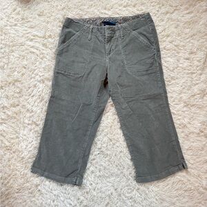 Ocean Pacific Green Corduroy Capris